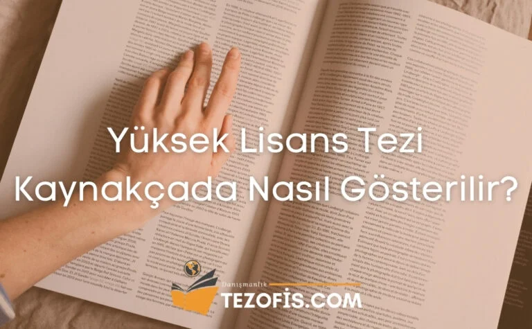 Yüksek Lisans Tezi Kaynakçada Nasıl Gösterilir?
